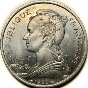 Madagaskar  5 Franken - Obverse