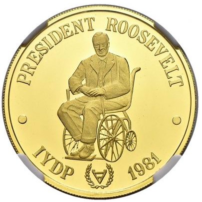 100 tala , Samoa (Any Internacional de les Persones amb Discapacitat - Franklin Delano Roosevelt)