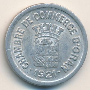 Algerien Notgeld 5 Centimes - Obverse