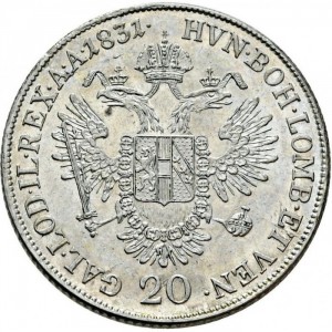 Österreich  20 Kreuzer - Reverse
