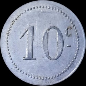 Algerien Notgeld 10 Centimes - Reverse