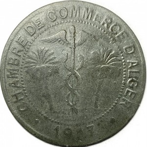 Algerien Notgeld 10 Centimes - Obverse