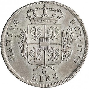 Mantua 3 Lire - Reverse