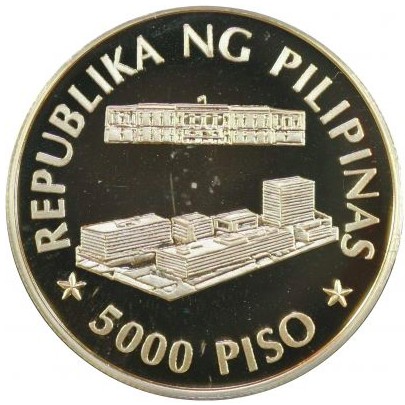5000 pesos , Filipines (50è aniversari - Banc Central de les Filipines)