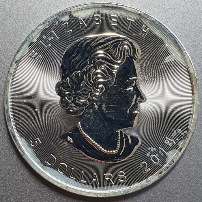5 dollars , Canada (Maple Leaf Wildlife - Polar Bear)