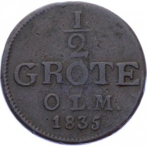 Oldenburg  ½ Grote - Reverse
