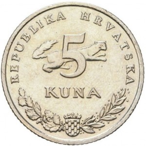 Kroatien  5 Kuna - Obverse