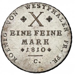 Königreich Westphalen 1 Taler - Reverse