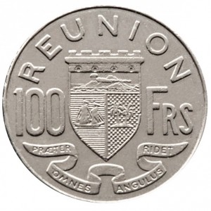 Réunion 100 Franken - Reverse