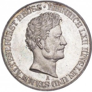 Reuß jüngerer Linie 2 Taler - Obverse