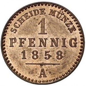 Reuß jüngerer Linie 1 Pfennig - Reverse