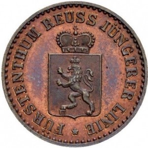 Reuß jüngerer Linie 1 Pfennig - Obverse