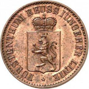 Reuß jüngerer Linie 3 Pfennig - Obverse