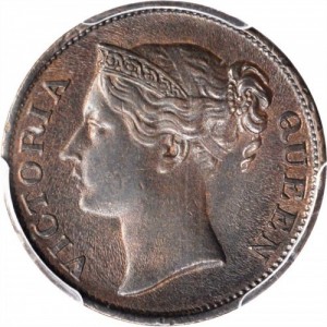 Průlivové osady ½ cent - Obverse