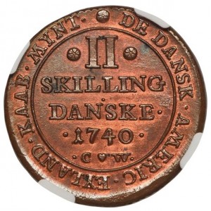 Dänisch-Westindien 2 Schilling - Reverse