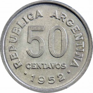 Аргентина 50 сентаво - Obverse
