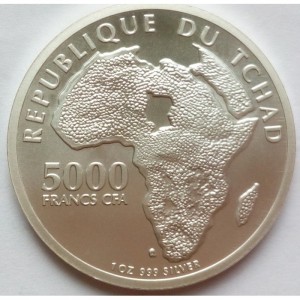 چاد 5000 فرانک - Reverse