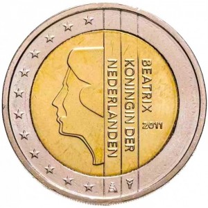 Нідерланди 2 євро - Obverse