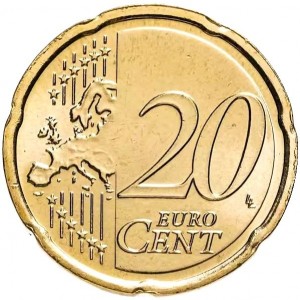 Нідерланди 20 євроцентів - Reverse