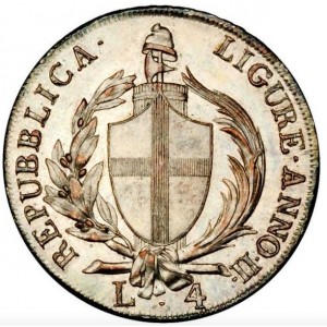 Genua 4 Lire - Obverse