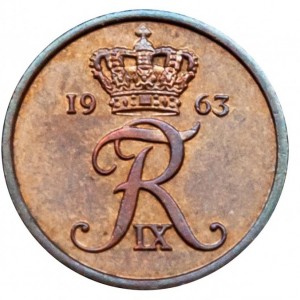 Dänemark  1 Öre - Obverse