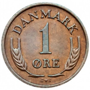 Dänemark  1 Öre - Reverse