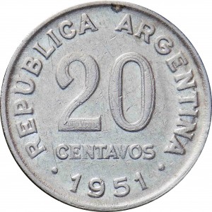Аргентина 20 сентаво - Obverse