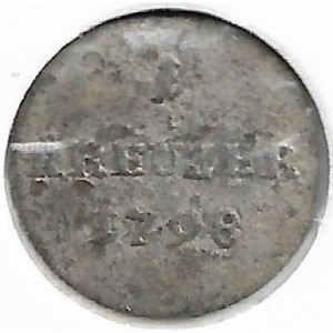 Löwenstein-Wertheim 1 Kreuzer - Reverse