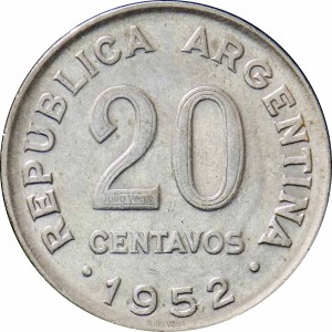 Аргентина 20 сентаво - Obverse