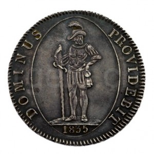 Bernas 4 frankai - Reverse