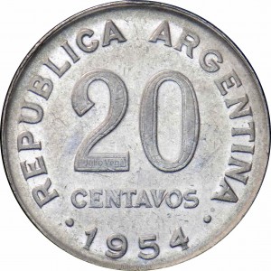 Аргентина 20 сентаво - Obverse