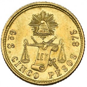 Mexiko 5 Pesos - Reverse