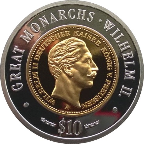 10 Dolar , Namibya (Great Monarchs - William II)