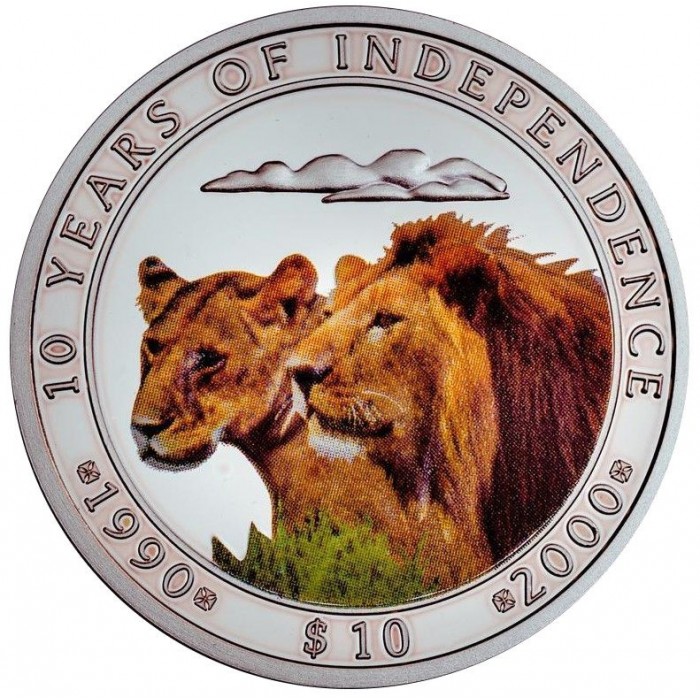 10 Dolar , Namibya (10th Anniversary of Independence)