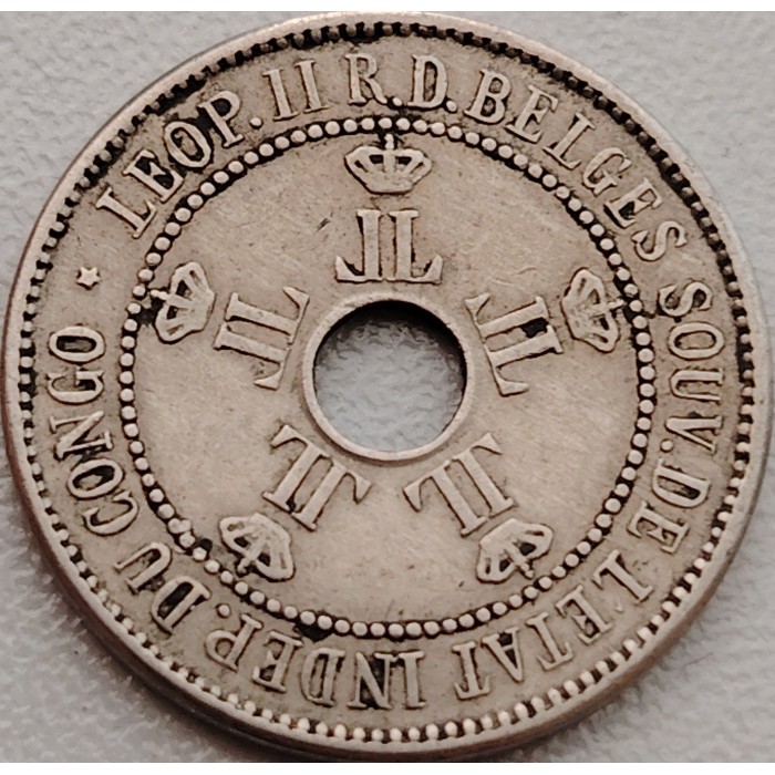 10 Centimes , Kongo-Freistaat