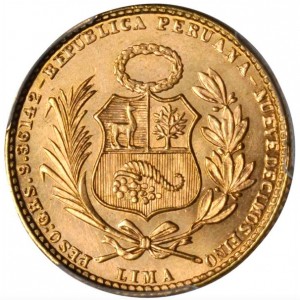 Peru 20 Soles - Obverse