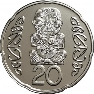 Neuseeland 20 Cent - Reverse