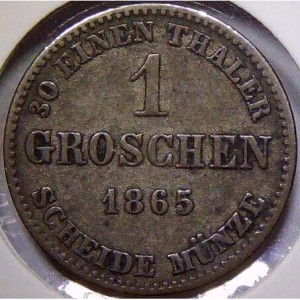 Sachsen-Coburg und Gotha 1 Groschen - Reverse