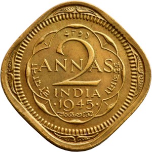 Britisch-Indien 2 Anna - Reverse