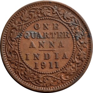 Britisch-Indien ¼ Anna - Reverse