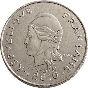 Neukaledonien 10 Franken - Obverse