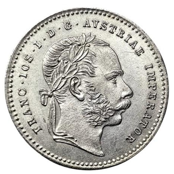 20 kreuzer 1868-1872 (Silver) - Franz Joseph I, Austria