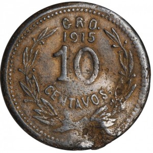 Mexiko (revolutionär) 10 Centavos - Reverse