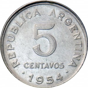 Аргентина 5 сентаво - Obverse
