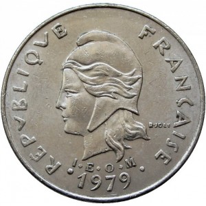 Neue Hebriden 20 Franken - Obverse