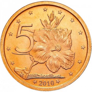 Cook Islands 5 Cent - Reverse