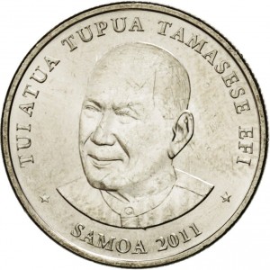 Samoa 10 sene - Obverse