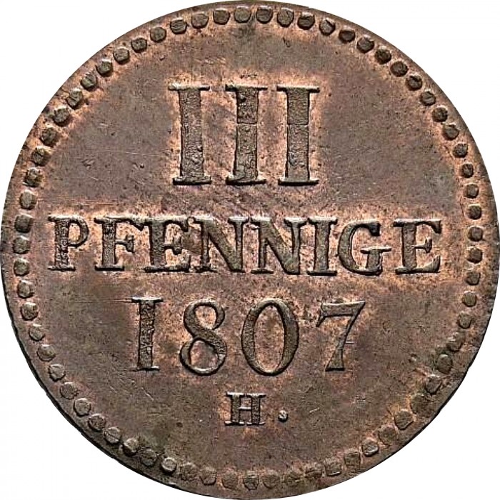 3 pfennig , Saxònia