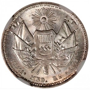 Guatemala ½ real - Reverse