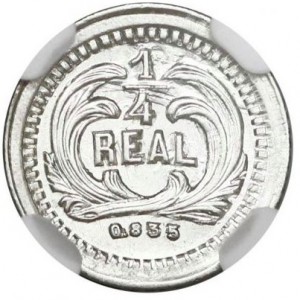 Guatemala ¼ real - Reverse
